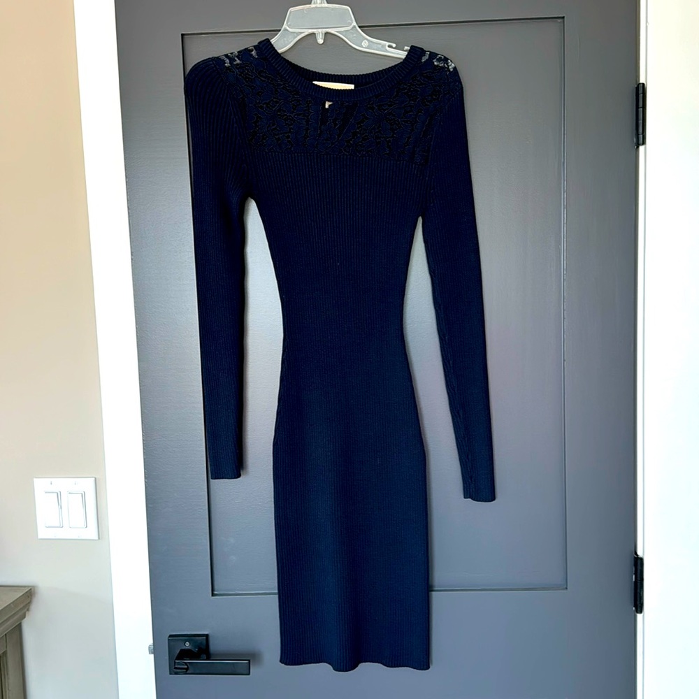 Michael Kors long sleeve body con dress